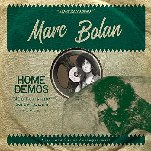 Marc Bolan album cover featuring a reel-to-reel tape and portrait.