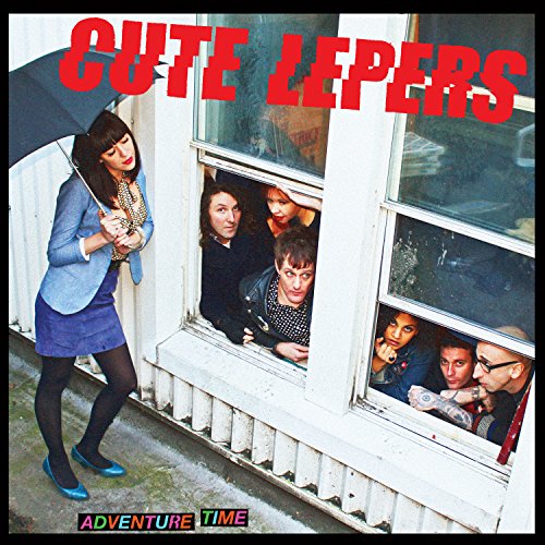 CD cover: group portrait with woman in foreground, looking into window.
