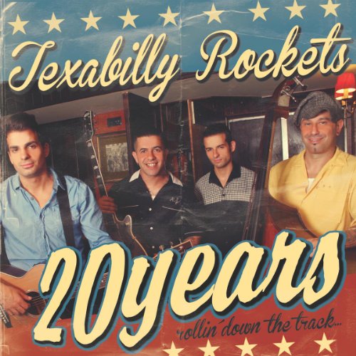 Texabilly Rockets CD cover featuring a band portrait and text.