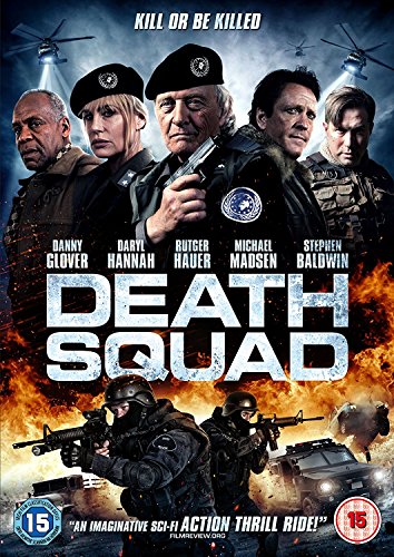 DVD cover for "Death Squad" featuring actors and armed operatives.