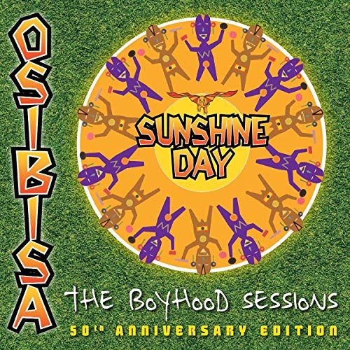 Osibisa “Sunshine Day” CD cover with orange circle and dancing figures.