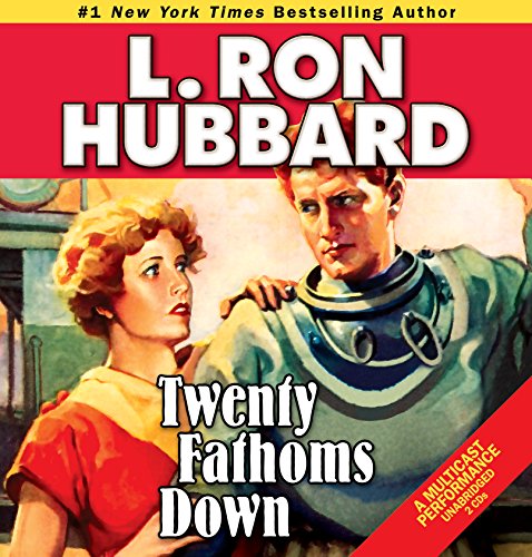 Cover of “Twenty Fathoms Down” featuring a man in a diving suit and a woman.