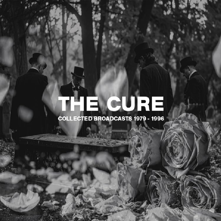 Black and white album cover for The Cure, featuring men in hats.
