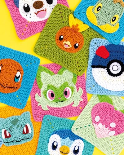 PokeMon Crochet Squares : Bring Pikachu and Friends to Life with Over 30 Cute PokeMon Granny Squares