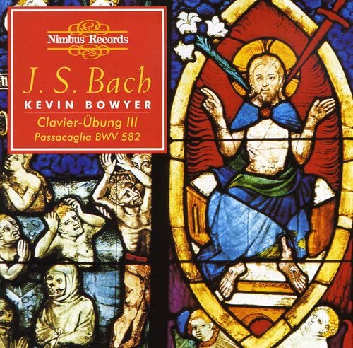CD cover featuring a stained-glass depiction of Jesus with onlookers.