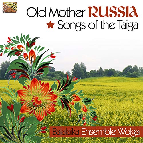 CD cover for “Old Mother Russia” featuring floral folk art and landscape.