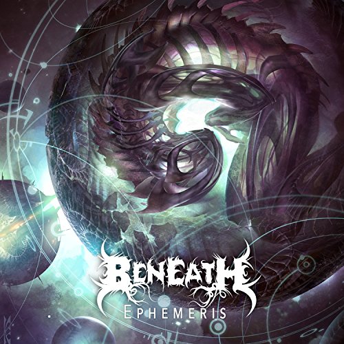 CD cover for Beneath’s “Ephemeris” featuring dark, swirling, cosmic artwork.