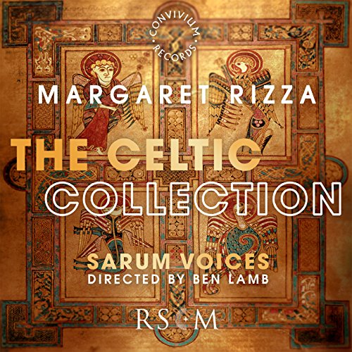 CD cover for "The Celtic Collection" by Margaret Rizza, featuring illuminated art.