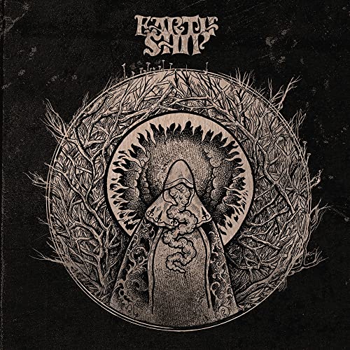 CD cover for Earth Ship’s “Hollowed” featuring sketched figures and branches.