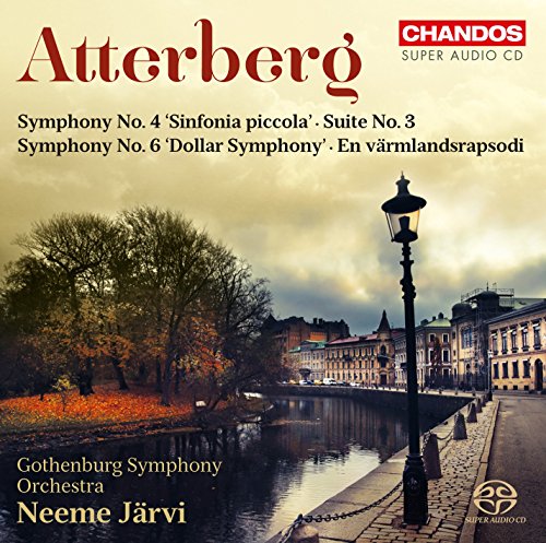 CD cover featuring a townscape with a lamppost and waterway.