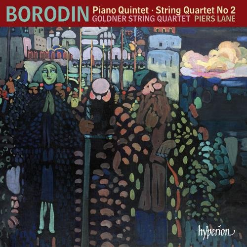 CD cover for Borodin’s Piano Quintet featuring impressionistic artwork.