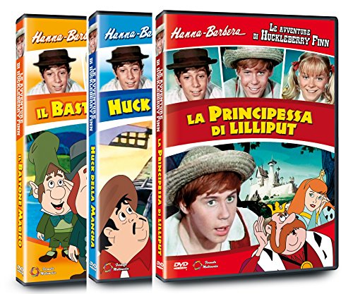 Three Hanna-Barbera DVDs with cartoon and live-action character art.