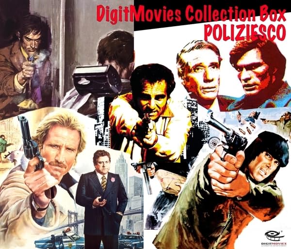 CD box set cover featuring various men with guns, film noir style.