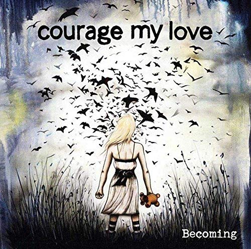 CD cover: girl with birds and tall grass, abstract painted style.