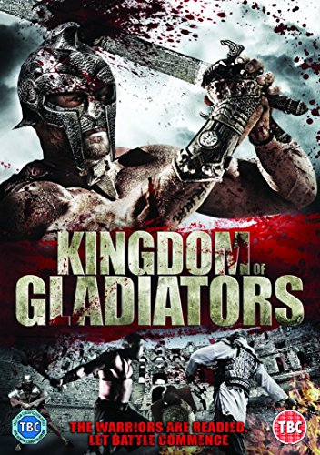 DVD cover for "Kingdom of Gladiators" featuring a warrior with a sword.