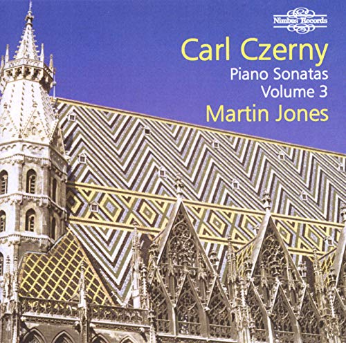 CD cover featuring a gothic building and text: "Martin Jones, Carl Czerny.