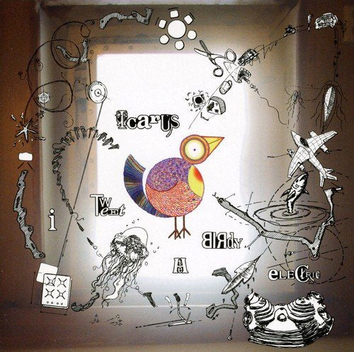 CD cover: whimsical bird drawing surrounded by sketched objects and text.