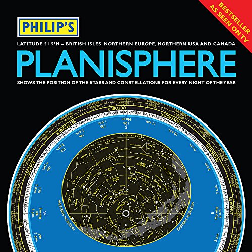 Philip's Planisphere (Latitude 51.5 North): For use in Britain and Ireland, Northern Europe, Northern USA and Canada