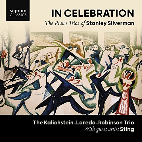 CD cover: abstract painting of musicians with text "In Celebration".
