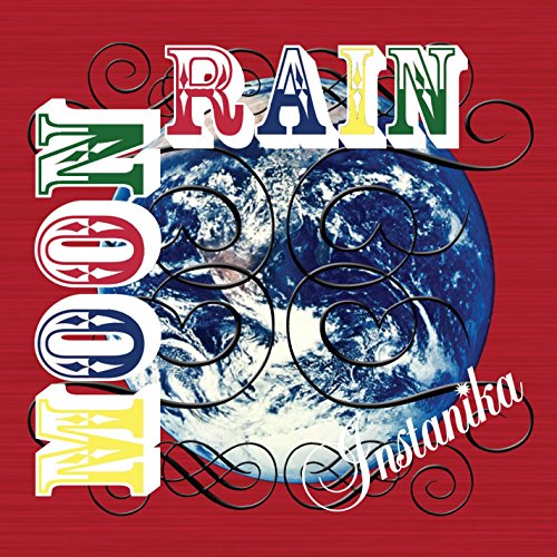 CD cover with Earth image, colorful text reading "Moon Rain".