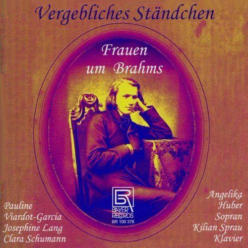 CD cover featuring a portrait of composer Johannes Brahms in an oval frame.