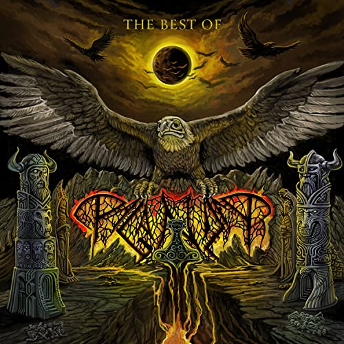 CD cover: Paganizer album art with eagle, runes, and Viking imagery.