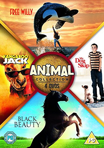 DVD cover featuring a whale, horse, dog, and kangaroo with text "Animal Collection".