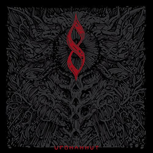 Ufomammut album cover: intricate black and red abstract design with the number 8.
