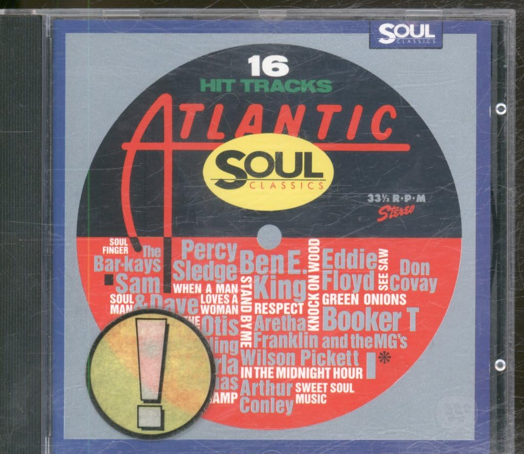 Atlantic Soul Classics CD cover featuring a vinyl record graphic with artist names listed.