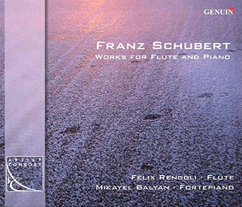 CD cover for Franz Schubert flute and piano works by Rengglibalyan.
