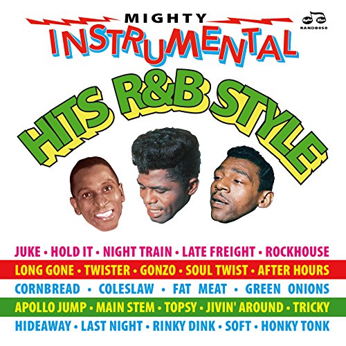 CD cover for "Mighty R&B Instrumental Hits 1942-1963" featuring musicians.