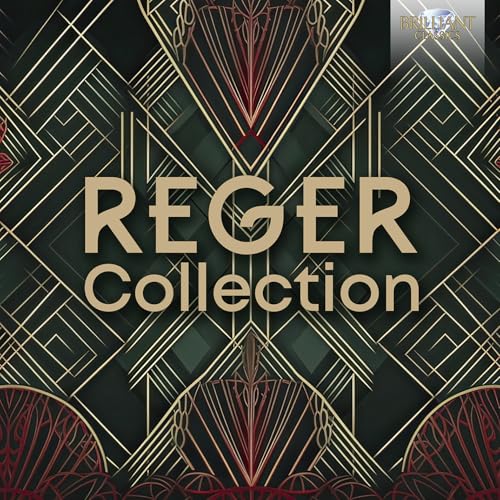 CD cover for “Reger Collection” with Art Deco geometric design.