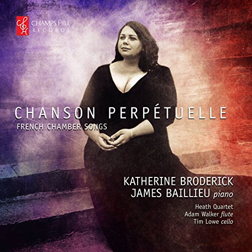 CD cover featuring Katherine Broderick in black dress, with text details.