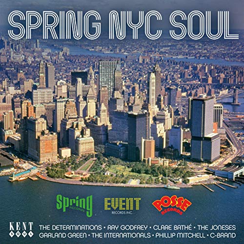 CD cover for “Spring NYC Soul” featuring an aerial view of Manhattan.
