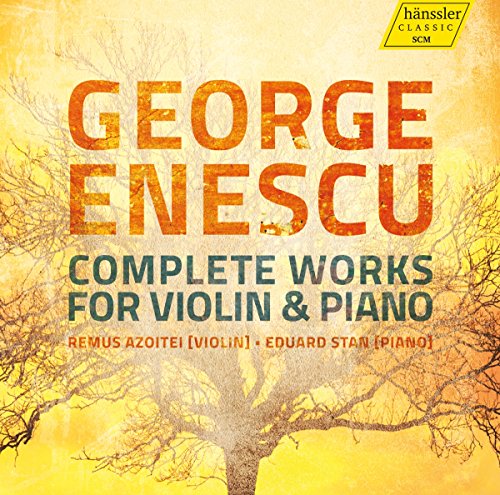 CD cover for George Enescu’s complete violin and piano works.