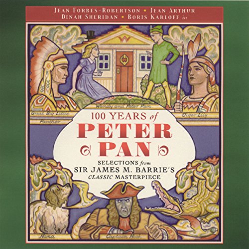 CD cover art featuring illustrated Peter Pan characters and the title 100 Years of Peter Pan.