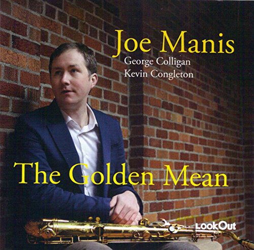 CD cover featuring Joe Manis with saxophone, brick wall background.