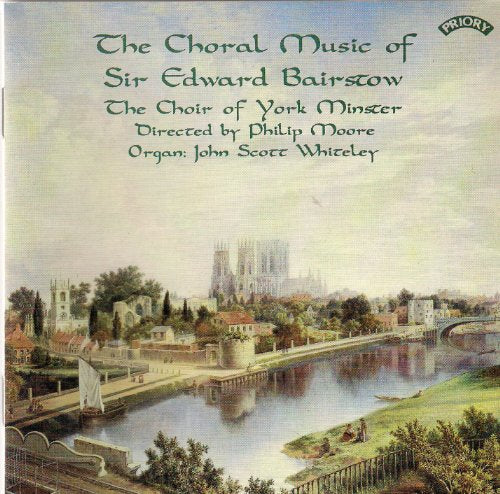CD cover: painting of York Minster and river, text details composer Bairstow.