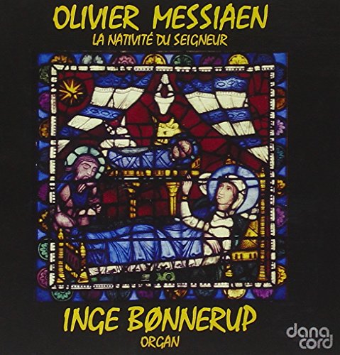 CD cover featuring a stained-glass depiction of the Nativity scene.