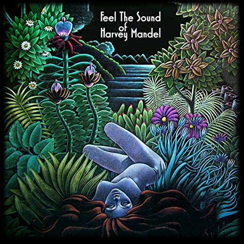 CD cover: psychedelic garden scene with a reclining blue figure.