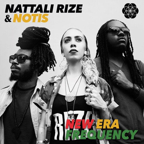 Black and white album cover featuring Nattali Rize & Notis, with text "New Era Frequency".