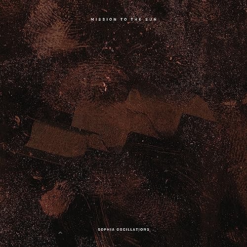 Dark, textured abstract background in shades of brown and black with white text overlays.