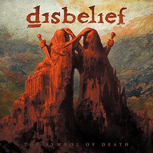 CD cover for Disbelief’s “The Symbol of Death” with grim figures.