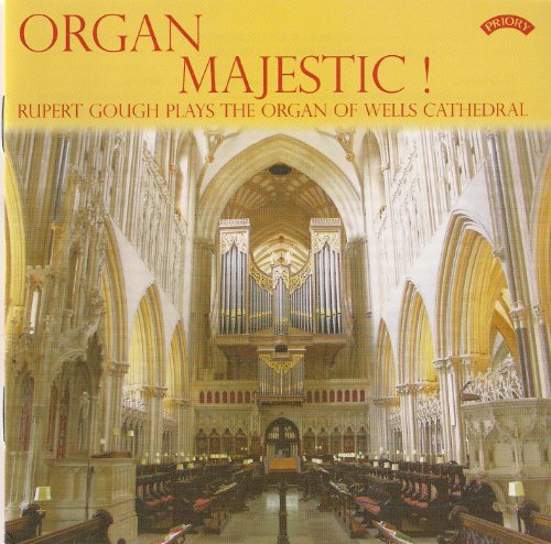 CD cover: interior of Wells Cathedral featuring a large pipe organ.