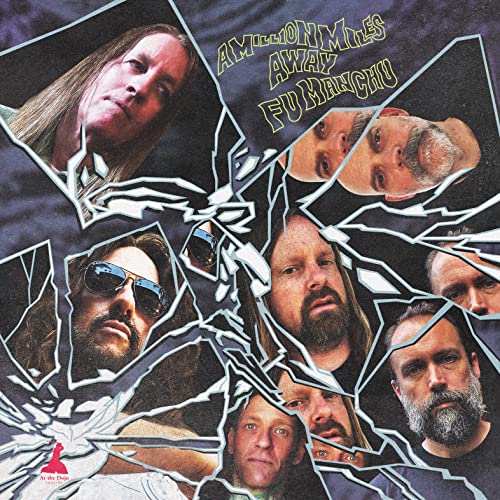 Album cover for Fu Manchu, featuring fragmented portraits of men.