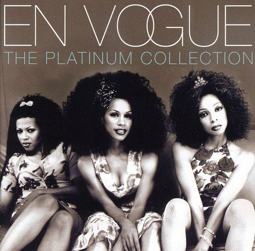 En Vogue's "The Platinum Collection" CD cover featuring three women with afros.