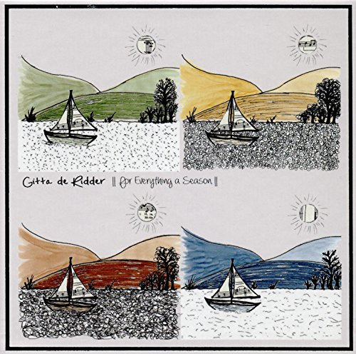 CD cover with four seasonal scenes of sailboats and landscapes.