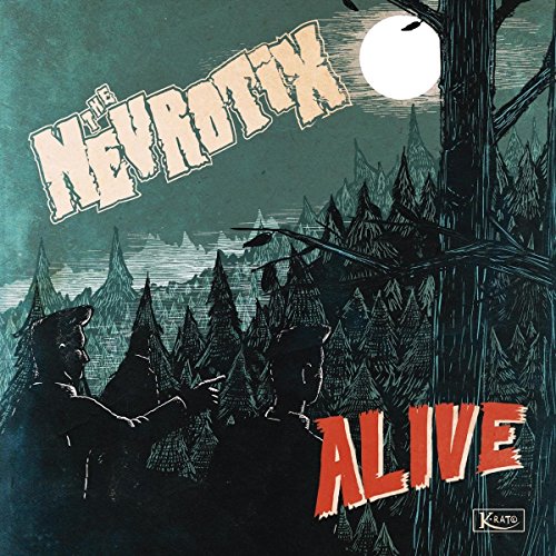 CD cover for Nevrotix – Alive, featuring a dark forest scene.