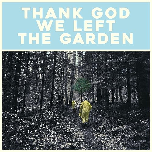 Album cover: forest path with figures in yellow suits, text above.