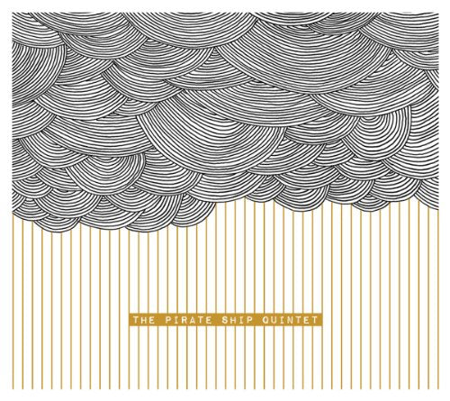 CD cover with swirling black lines above gold vertical stripes and text.